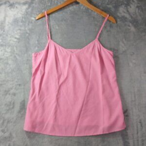 Womens Y2K Coquette Minimalist Adjustable‎ Cami Tank Top Blouse Shirt Pink